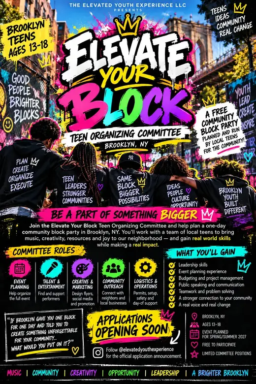 Elevate Your Block flyer: Be a part of something bigger